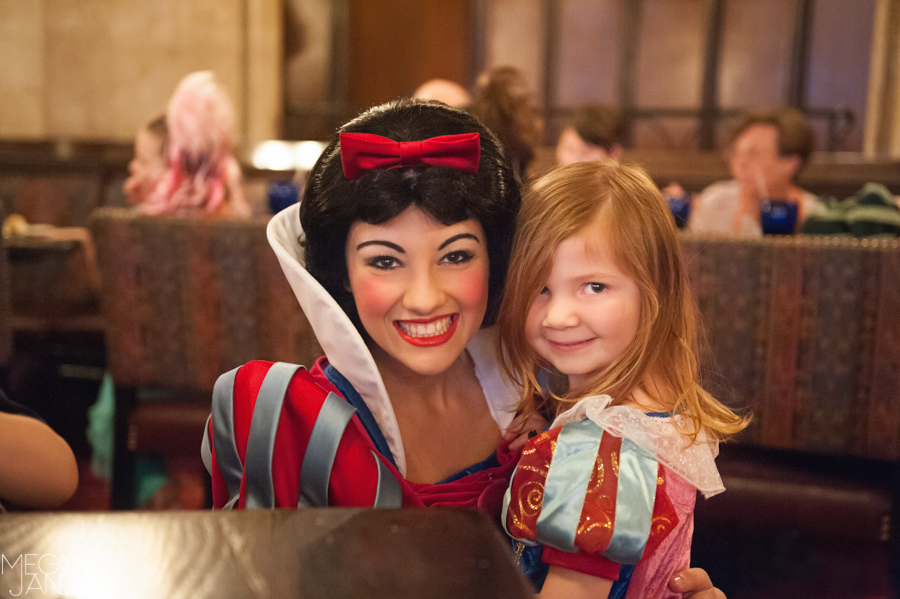 Disney World Snow White Cinderella's Royal Table Megan Jane Photography