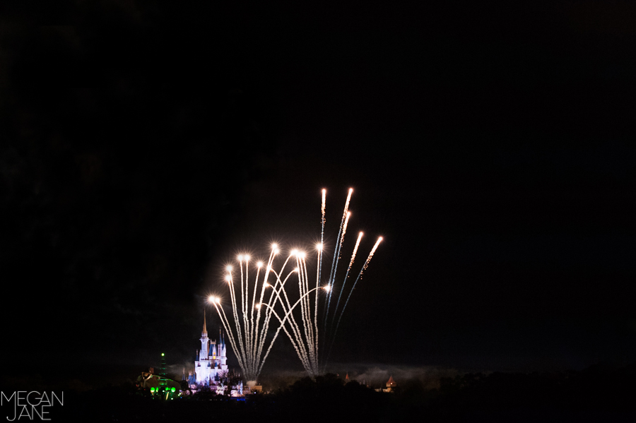 Cinderella castle fireworks MeganJane Photography