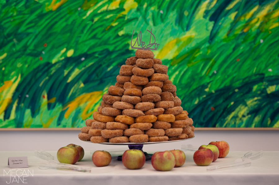 Atkins cider doughnuts wedding cake tower